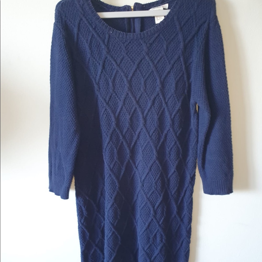 Girl Navy winter dress